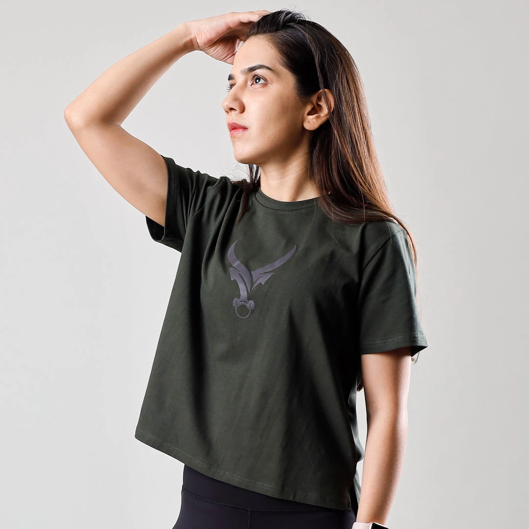 IRONGEAR Fitness WOMEN'S Loose-Fit Crop Top 3 IRONGEAR Fitness WOMEN'S Loose-Fit Crop Top