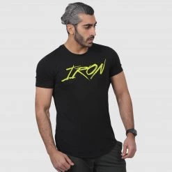 IRONGEAR Fitness Dipped Hem Short Sleeve For Men MEN'S