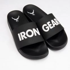 IRONGEAR Fitness Footwear Unisex Power Slides Black/White