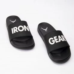 IRONGEAR Fitness Footwear Unisex Power Slides Black/White