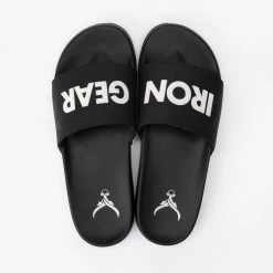 IRONGEAR Fitness Footwear Unisex Power Slides Black/White