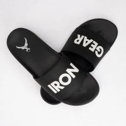 IRONGEAR Fitness Footwear Unisex Power Slides Black/White