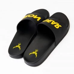 IRONGEAR Fitness MEN'S Unisex Power Slides Black / Yellow