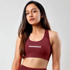 IRONGEAR NEW ARRIVALS Armour Sports Bra Non-Padded Medium-High Support WOMEN'S