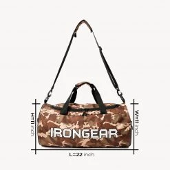 IRONGEAR Fitness Accessories Duffle Bag - Brown Camo