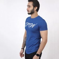 IRONGEAR Fitness Shop New Dipped Hem Short Sleeve For Men