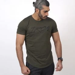 IRONGEAR Fitness Dipped Hem Short Sleeve For Men