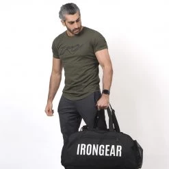 IRONGEAR Fitness Dipped Hem Short Sleeve For Men