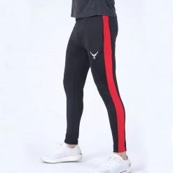 IRONGEAR Fitness Quick Dry IRON Trouser Red Stripe