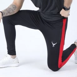 IRONGEAR Fitness Quick Dry IRON Trouser Red Stripe