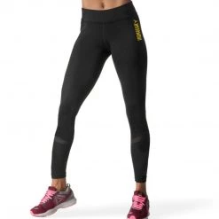 IRONGEAR Fitness Mighty Leggings Black (Yellow Logo)